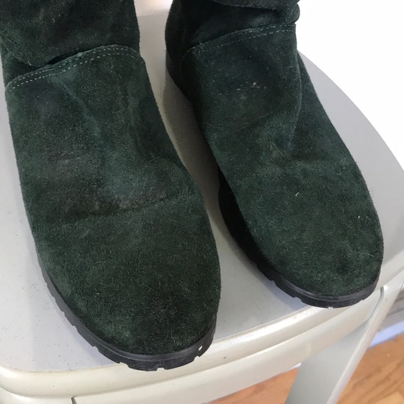 Lands end dark green boot fold over pull on - Picture 4 of 8